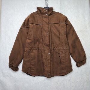 Outback Trading Company Micro Suede Gold Cup Jacket Size Small Insulated Leather